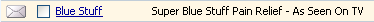 As seen, and as blue
