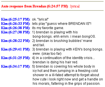 kim log excerpt