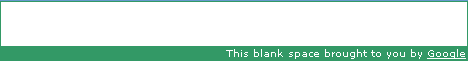 This blank space brought to you by Google.
