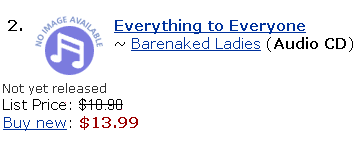 Now!  Get it on the interweb for THREE MORE DOLLARS!