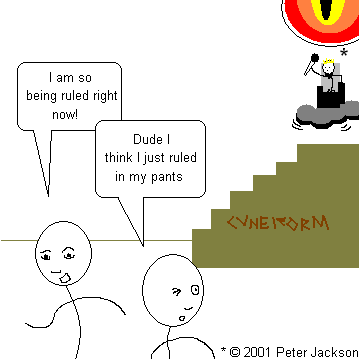 King Gilgamesh rules over everything with a cruel and controlling eye from his Levitating Darkness Throne at the Ziggurat of Ur