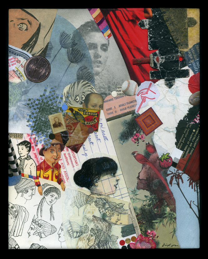 hand-crafted collage by John Andrew Dixon, The Collage Miniaturist