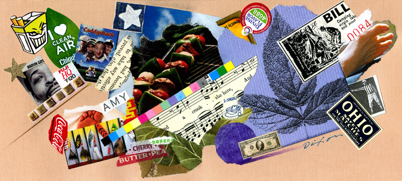 collage greeting card by John Andrew Dixon