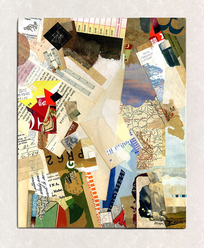 Tranquil Ode (to Merz) ~ collage homage by John Andrew Dixon ~ Danville, Kentucky ~ Kentucky Crafted Mixed Media Artist