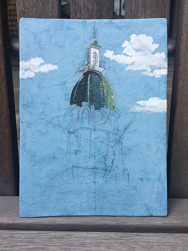 my start began with the sky and dome of the tower