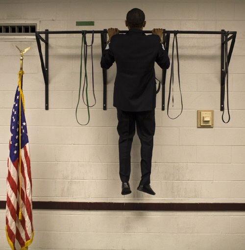 Barack Obama can do more pullups than me.