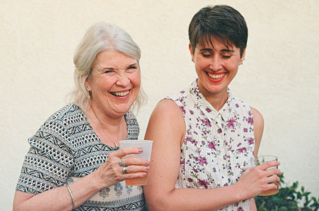 My wife and my mother, laughing together.